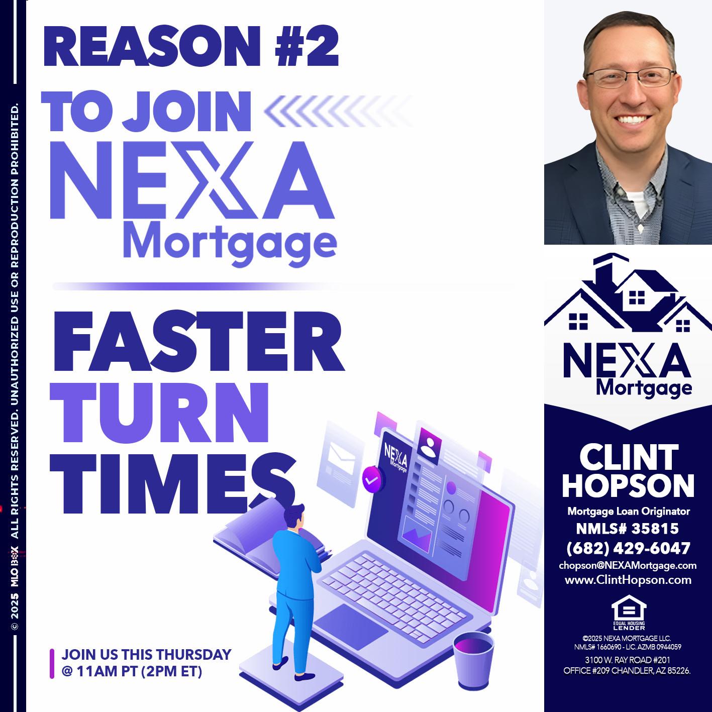 REASON 2 - Clint Hopson -Mortgage Loan Originator