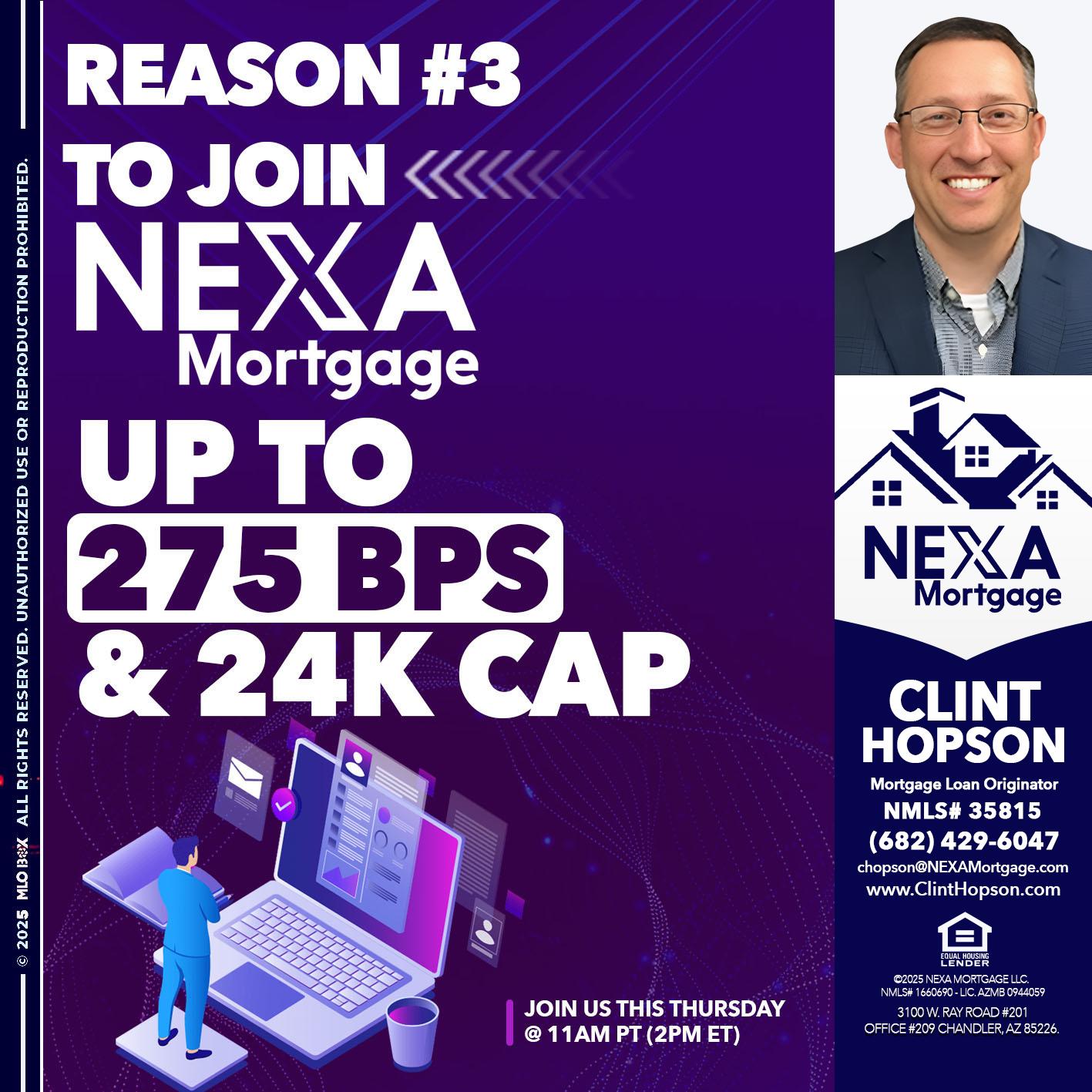 REASON 3 - Clint Hopson -Mortgage Loan Originator