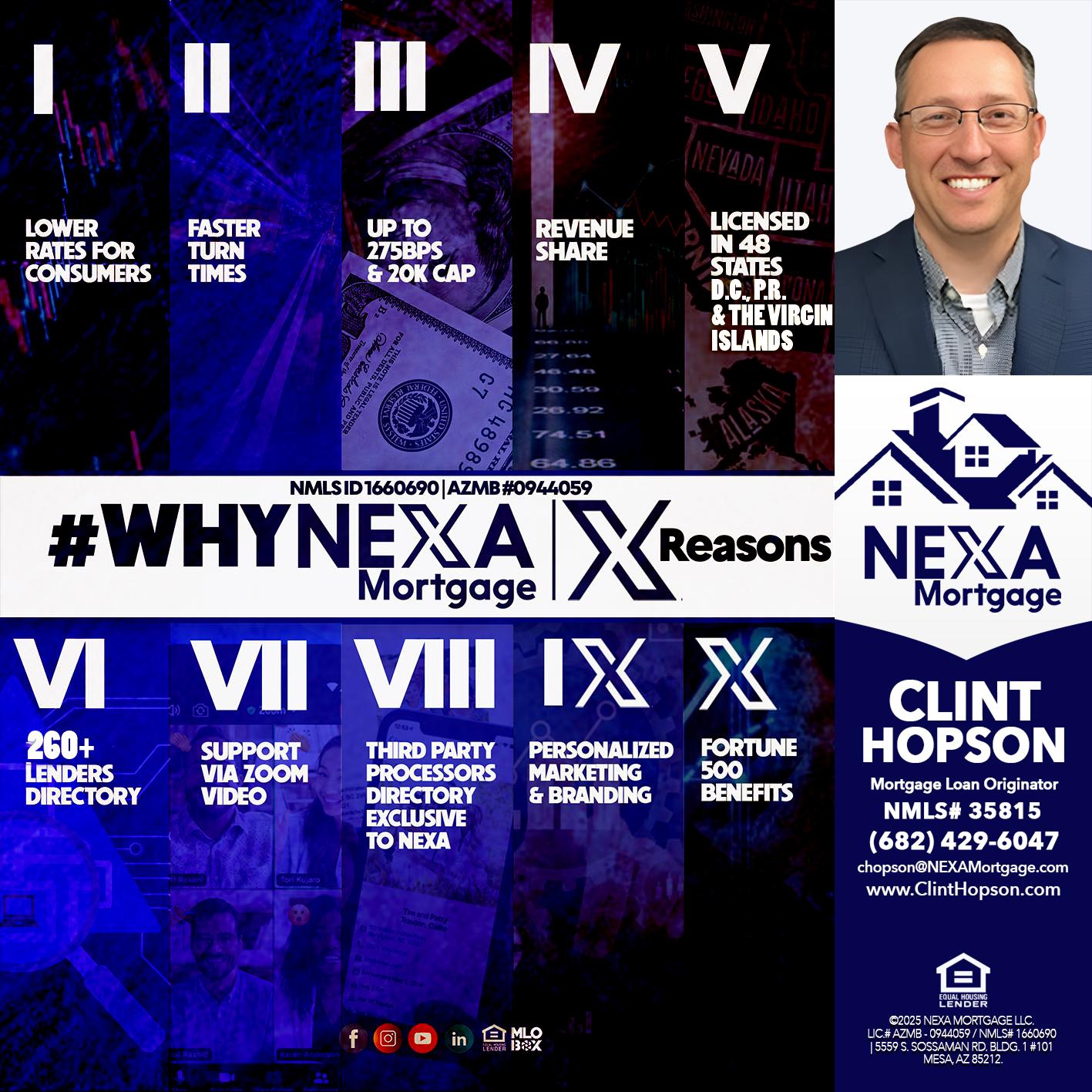 WHYNEXA TOP X - Clint Hopson -Mortgage Loan Originator