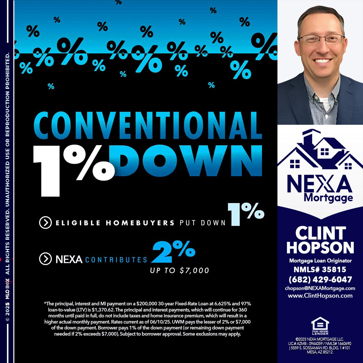 conventional - Clint Hopson -Mortgage Loan Originator