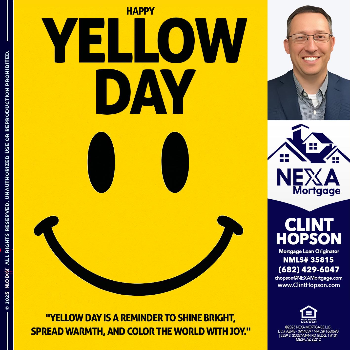 YELLOW DAY - Clint Hopson -Mortgage Loan Originator