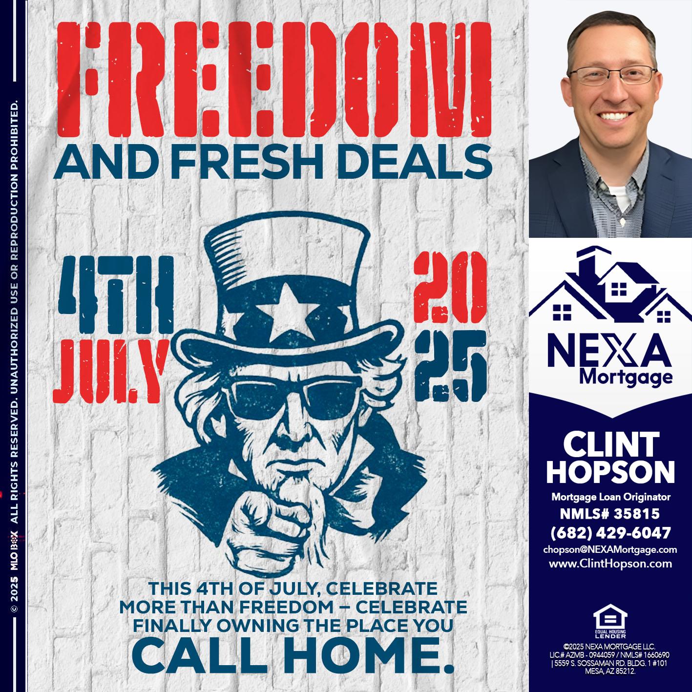 FREEDOM - Clint Hopson -Mortgage Loan Originator