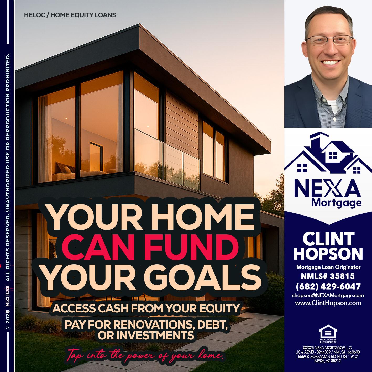 HELOC - Clint Hopson -Mortgage Loan Originator