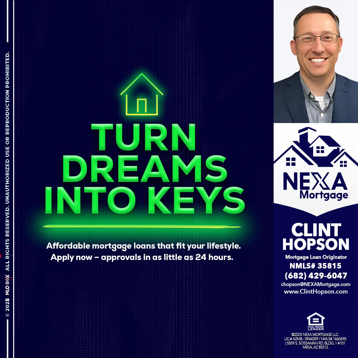 turn dreams - Clint Hopson -Mortgage Loan Originator