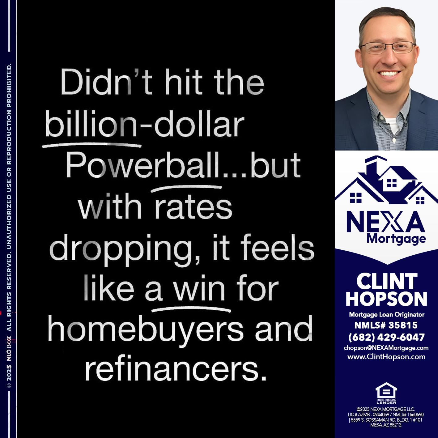 DIDNT HIT - Clint Hopson -Mortgage Loan Originator