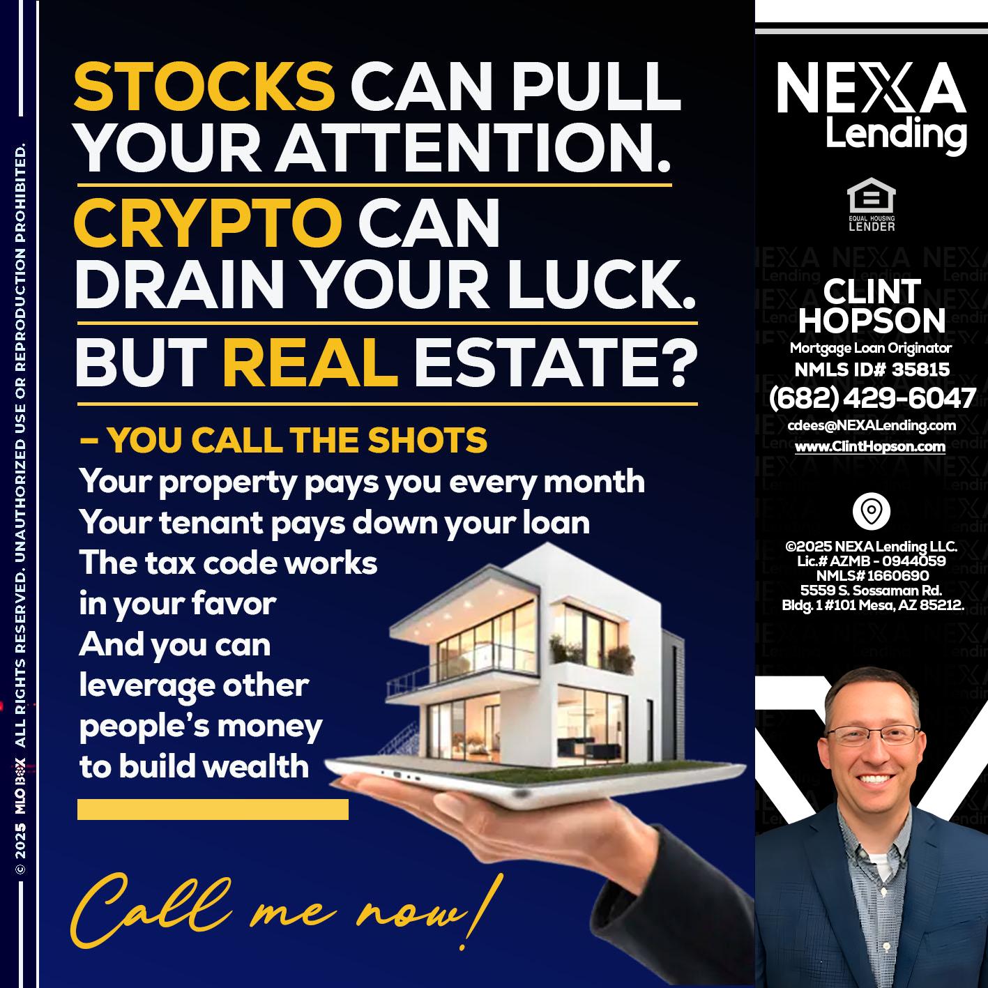 STOCK YOUR - Clint Hopson -Mortgage Loan Originator