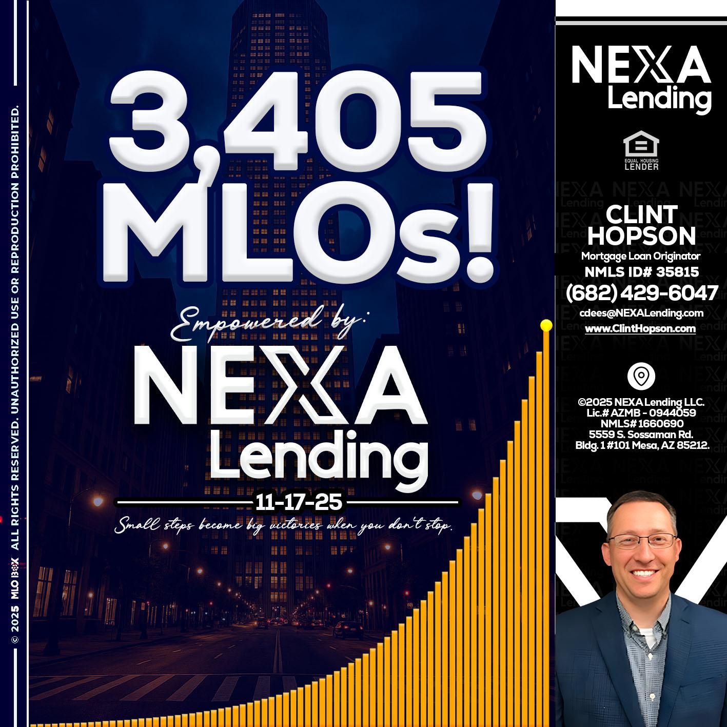 3405 MLOs - Clint Hopson -Mortgage Loan Originator