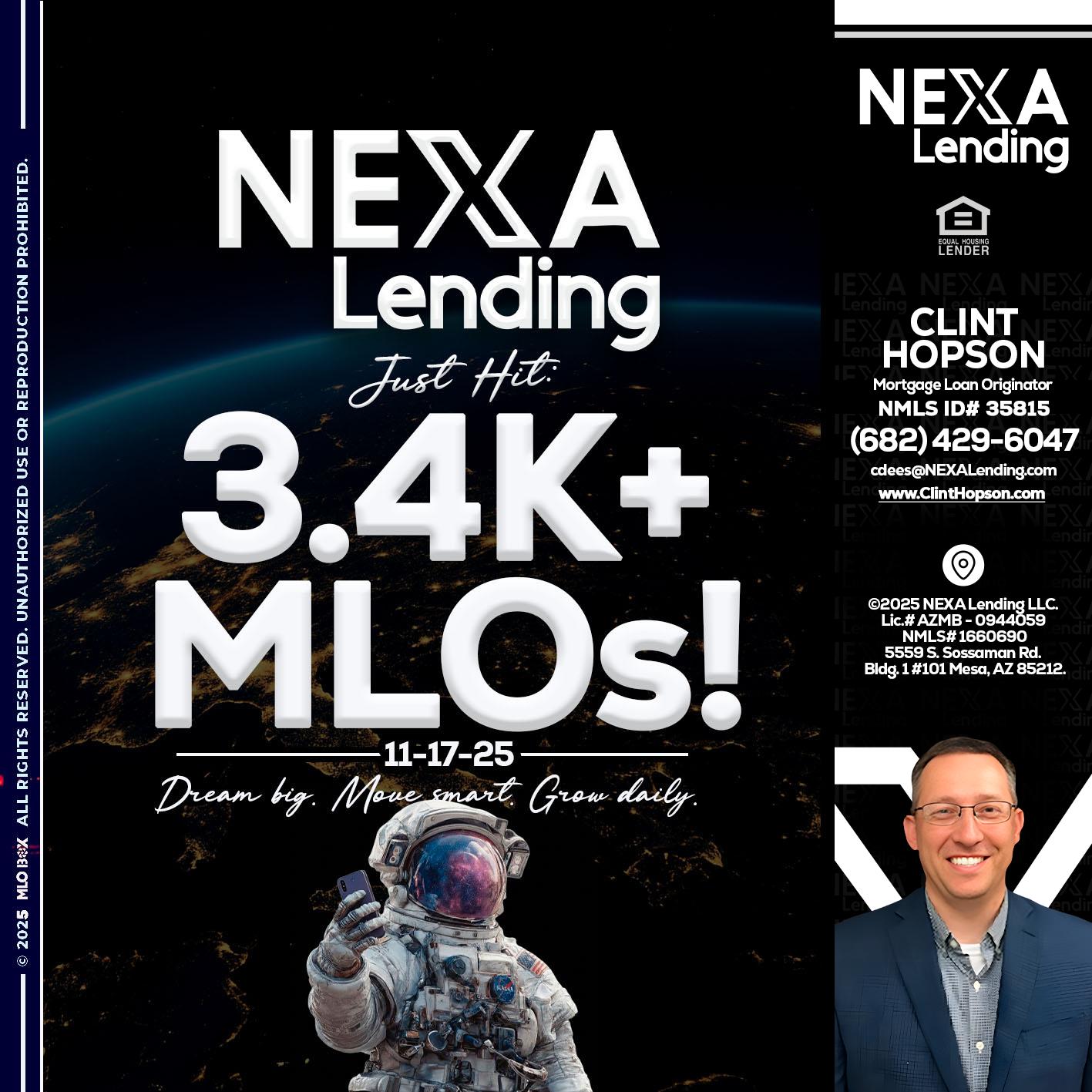 3.4K MLOs - Clint Hopson -Mortgage Loan Originator