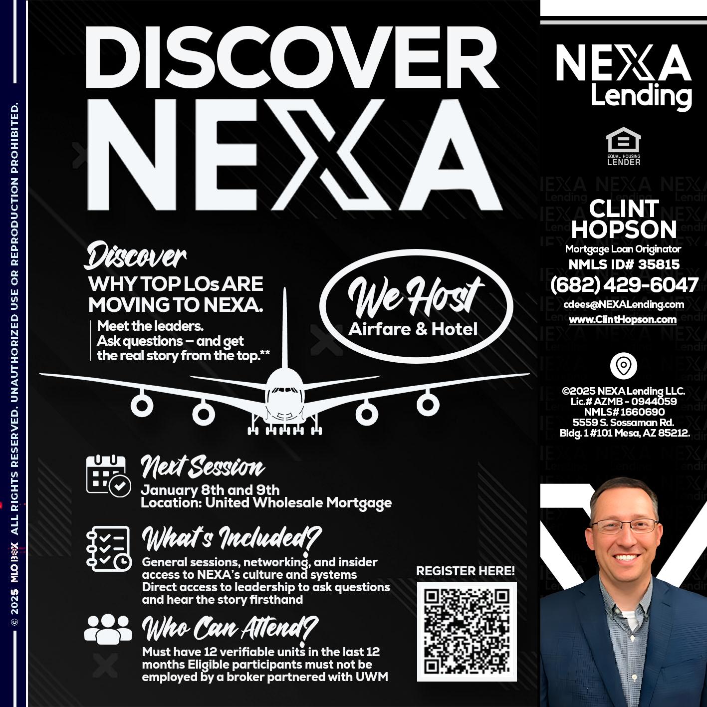 DISCOVER NEXA - Clint Hopson -Mortgage Loan Originator