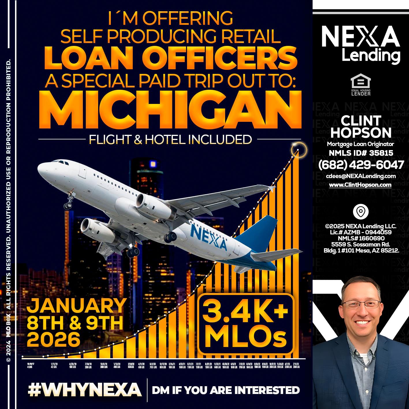 MICHIGAN TRIP - Clint Hopson -Mortgage Loan Originator