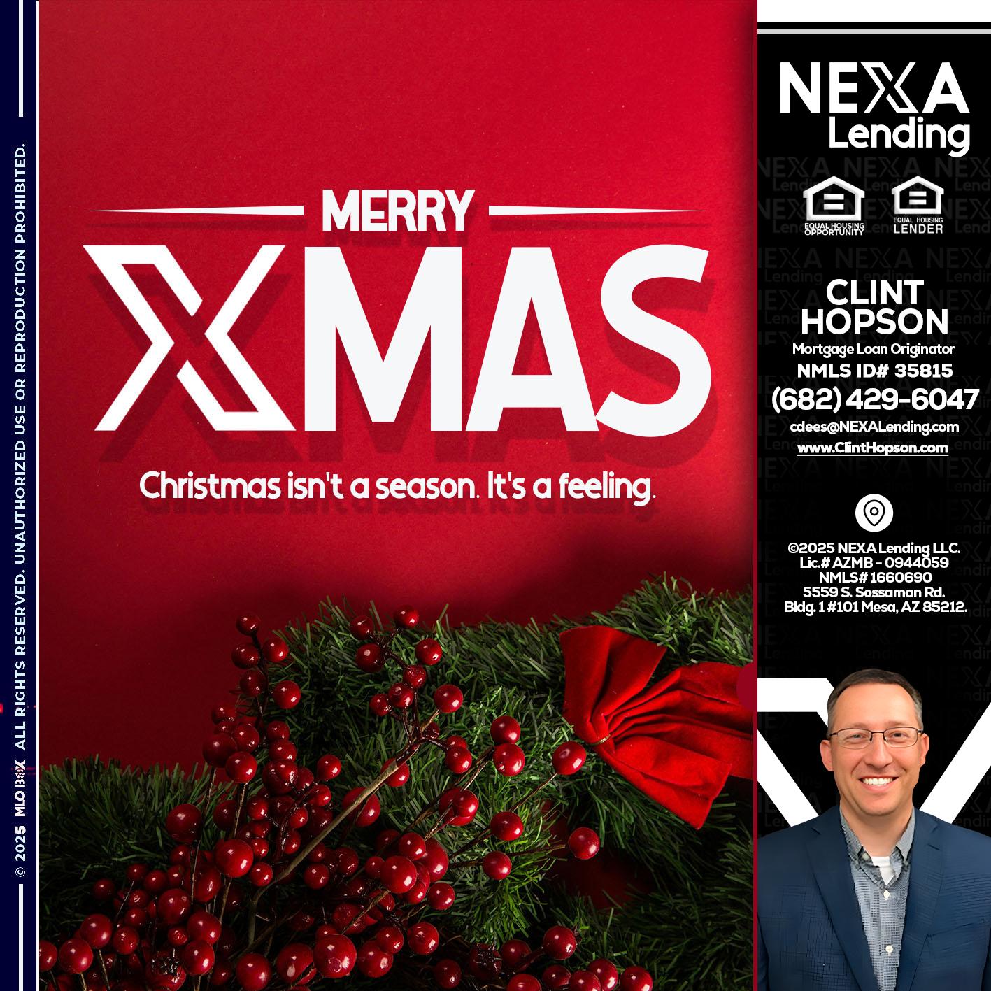 merry xmas - Clint Hopson -Mortgage Loan Originator