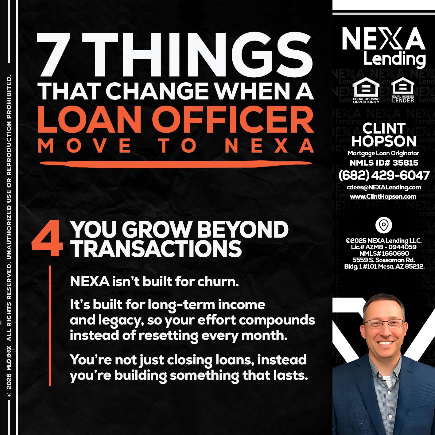 7 THINGS (4) - Clint Hopson -Mortgage Loan Originator