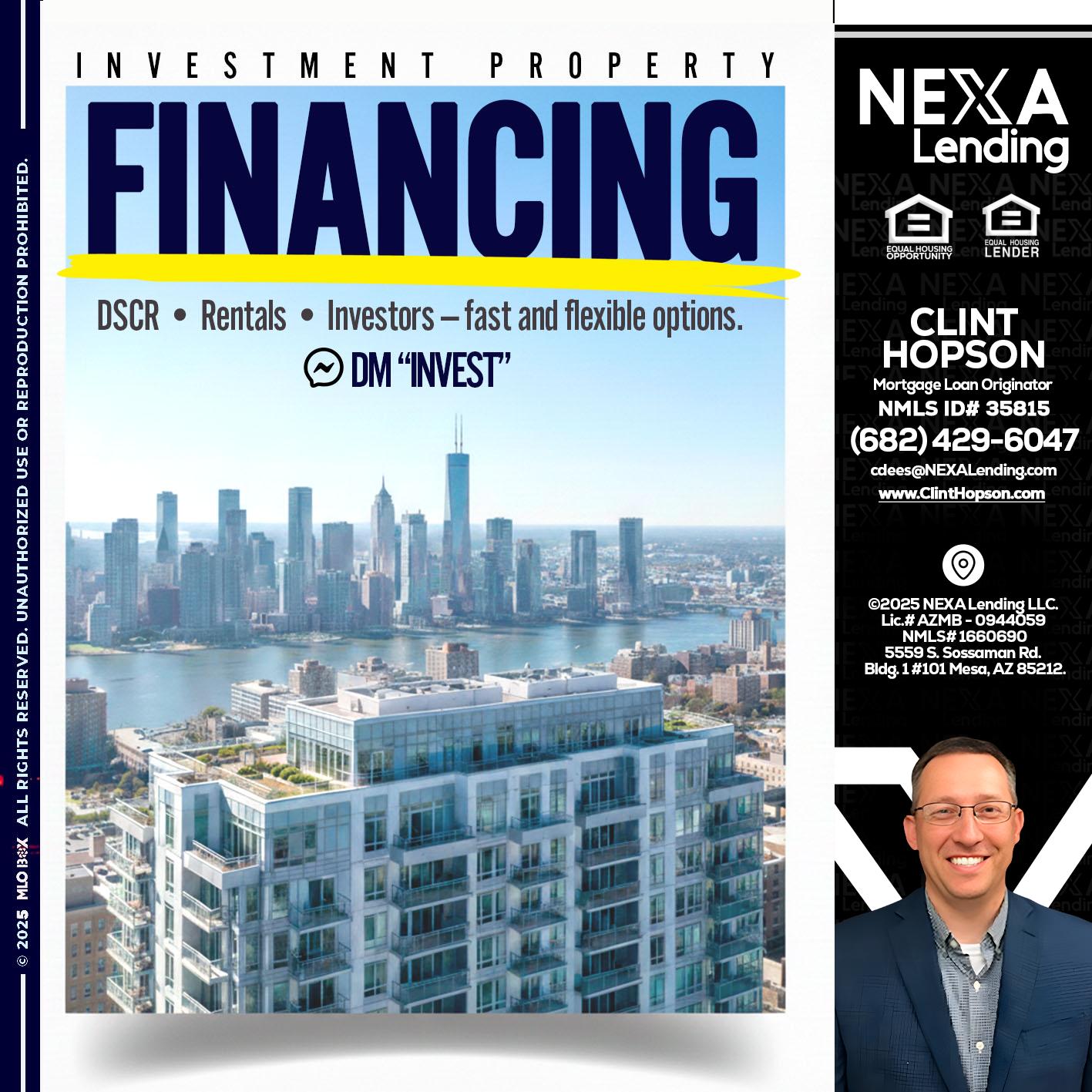 FINANCING - Clint Hopson -Mortgage Loan Originator