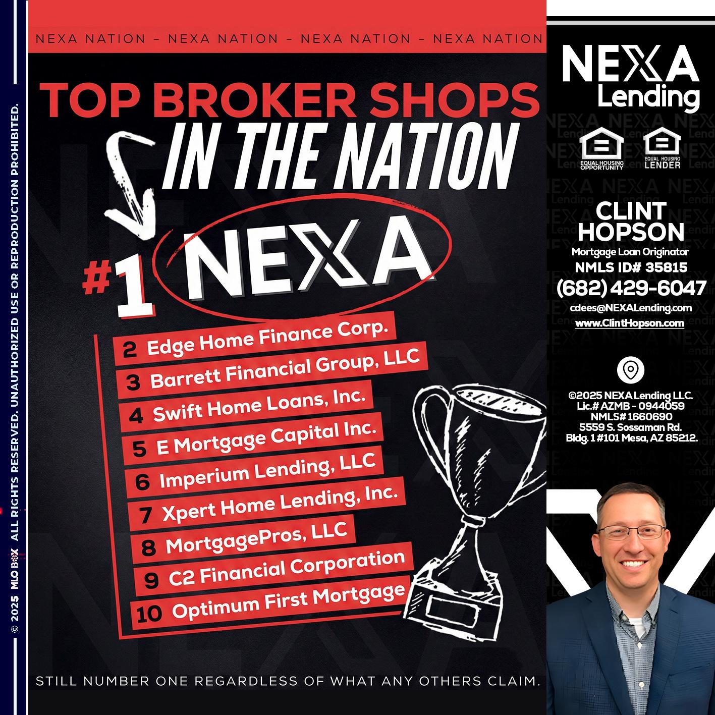 top broker - Clint Hopson -Mortgage Loan Originator