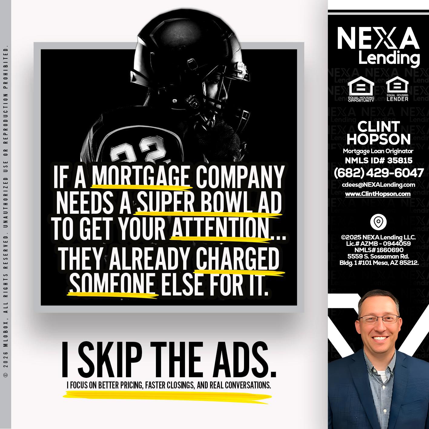 if a mortgage ad - Clint Hopson -Mortgage Loan Originator