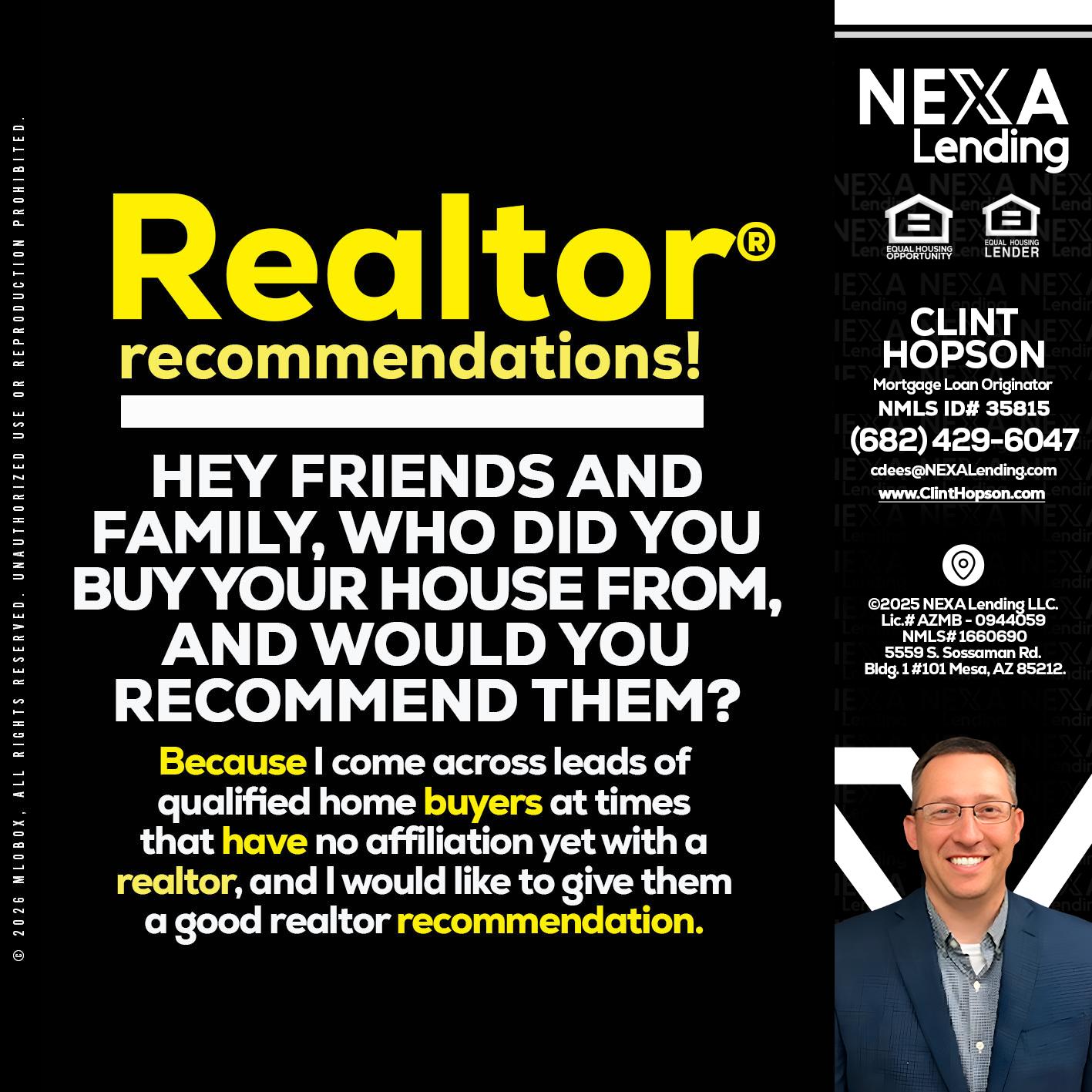 REALTOR - Clint Hopson -Mortgage Loan Originator