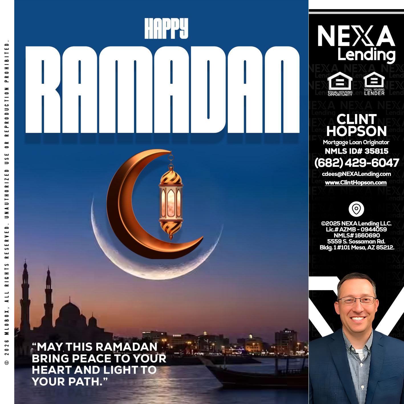RAMADAN - Clint Hopson -Mortgage Loan Originator
