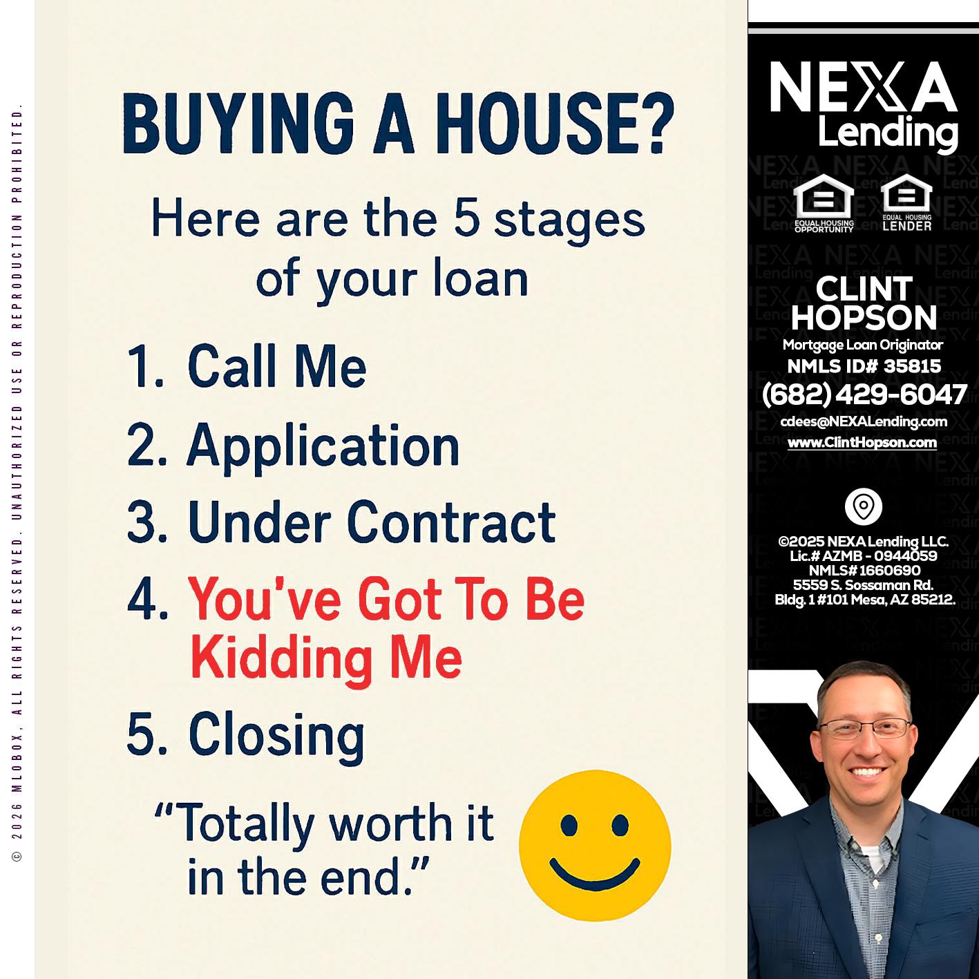 BUYING A HOUSE - Clint Hopson -Mortgage Loan Originator