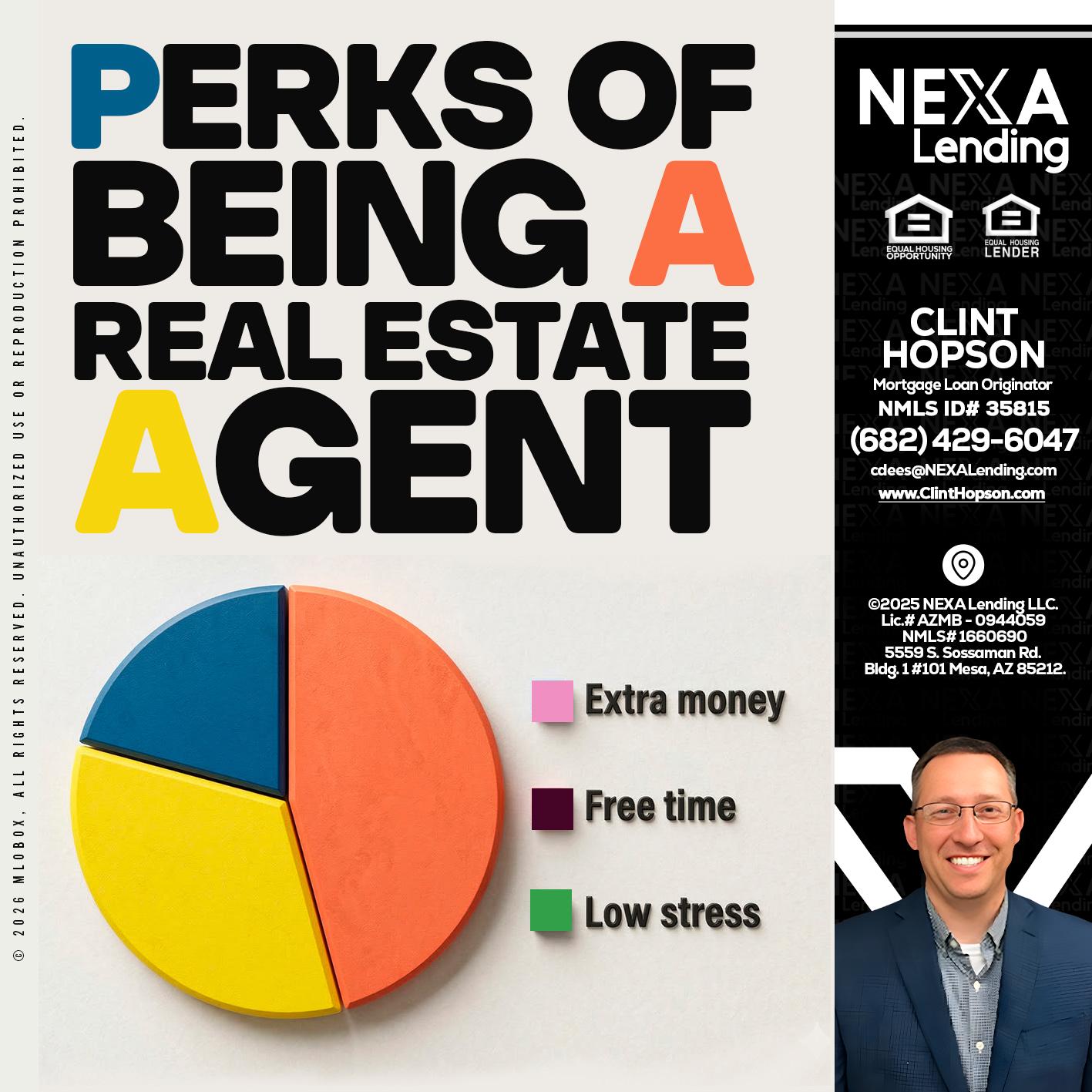 PERKS OF BEING - Clint Hopson -Mortgage Loan Originator