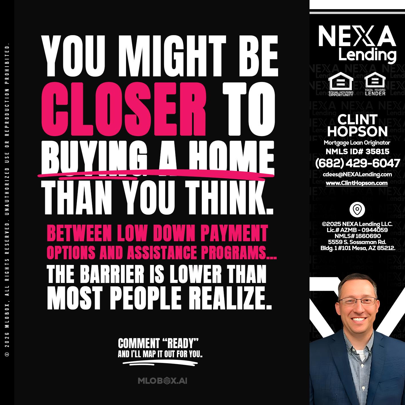 YOU MIGHT BE - Clint Hopson -Mortgage Loan Originator