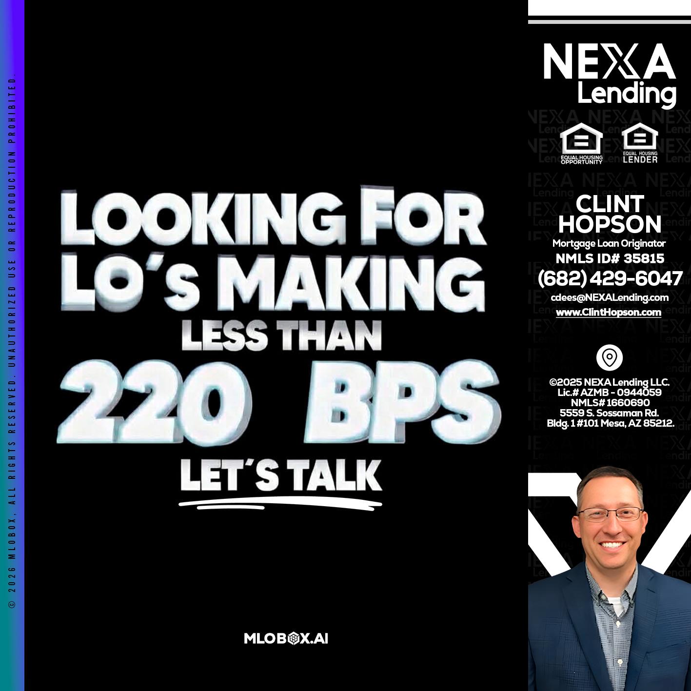LOOKING FOR - Clint Hopson -Mortgage Loan Originator