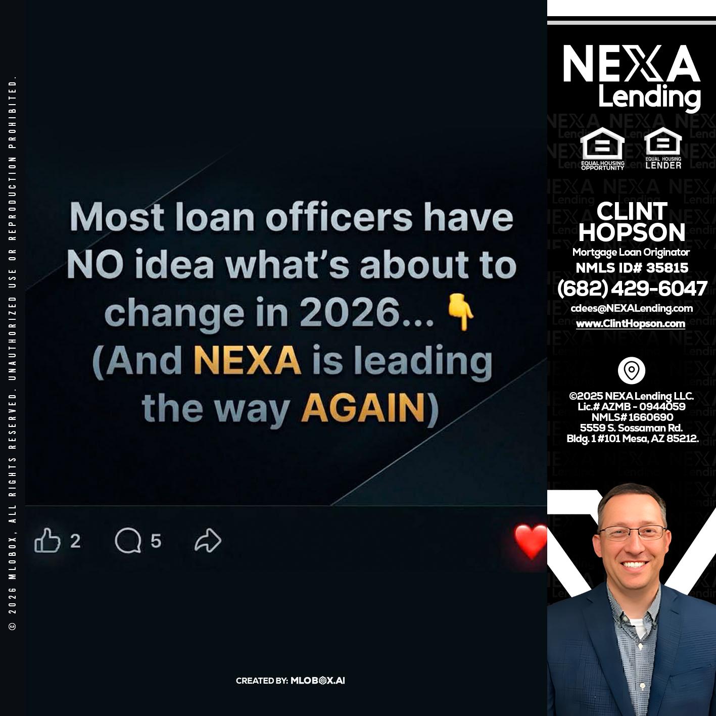 most loan officers - Clint Hopson -Mortgage Loan Originator