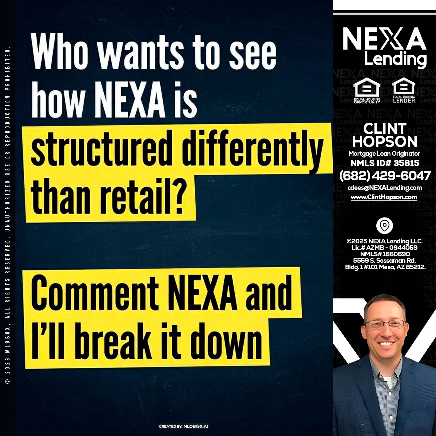 who want to see - Clint Hopson -Mortgage Loan Originator