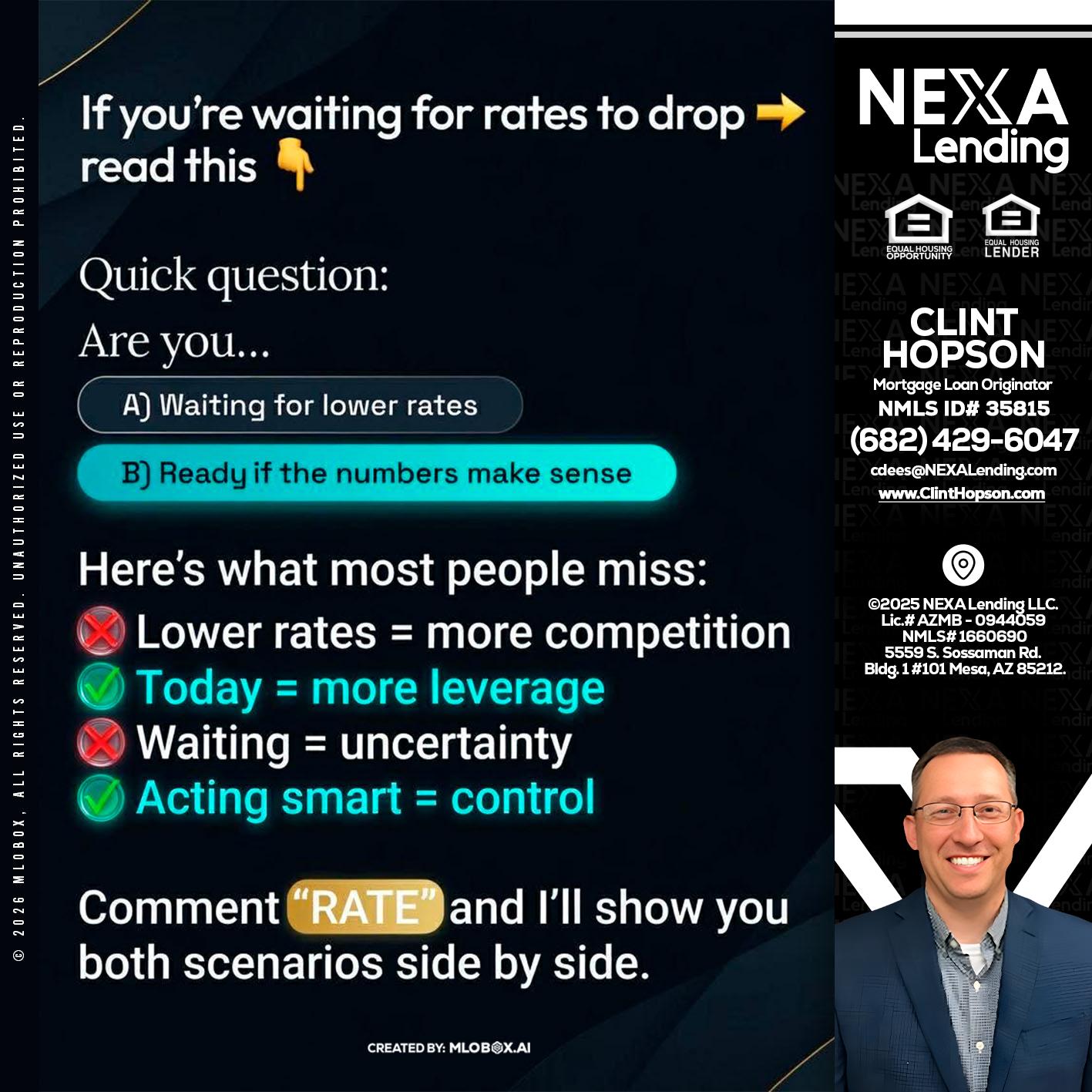 IF YOU ARE - Clint Hopson -Mortgage Loan Originator