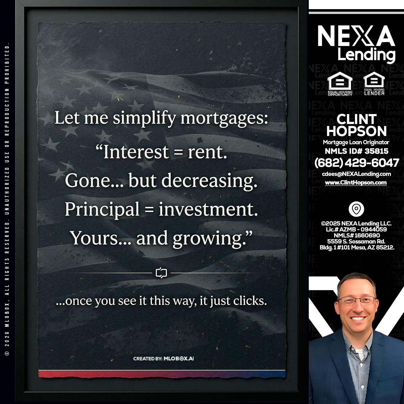 LET ME SIMPLIFY - Clint Hopson -Mortgage Loan Originator