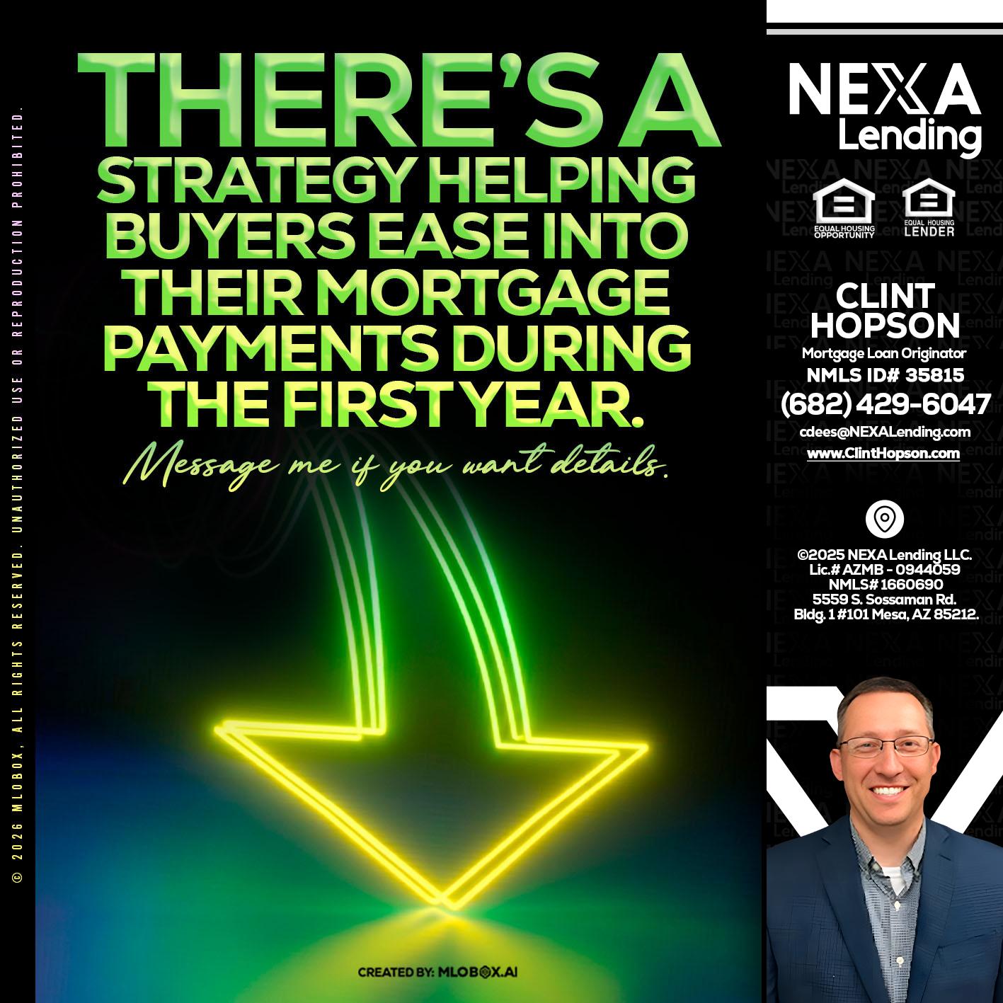 THERES A STATEGY - Clint Hopson -Mortgage Loan Originator