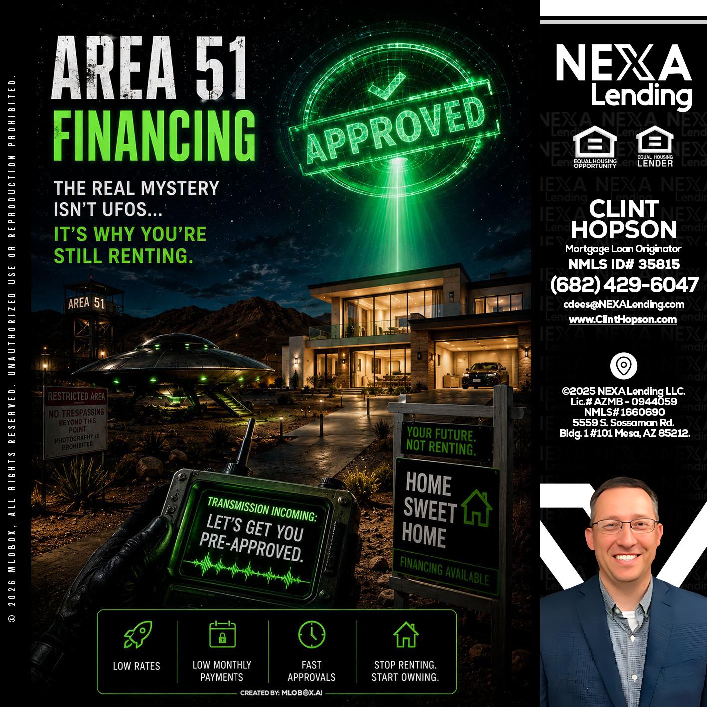 AREA 51 - Clint Hopson -Mortgage Loan Originator