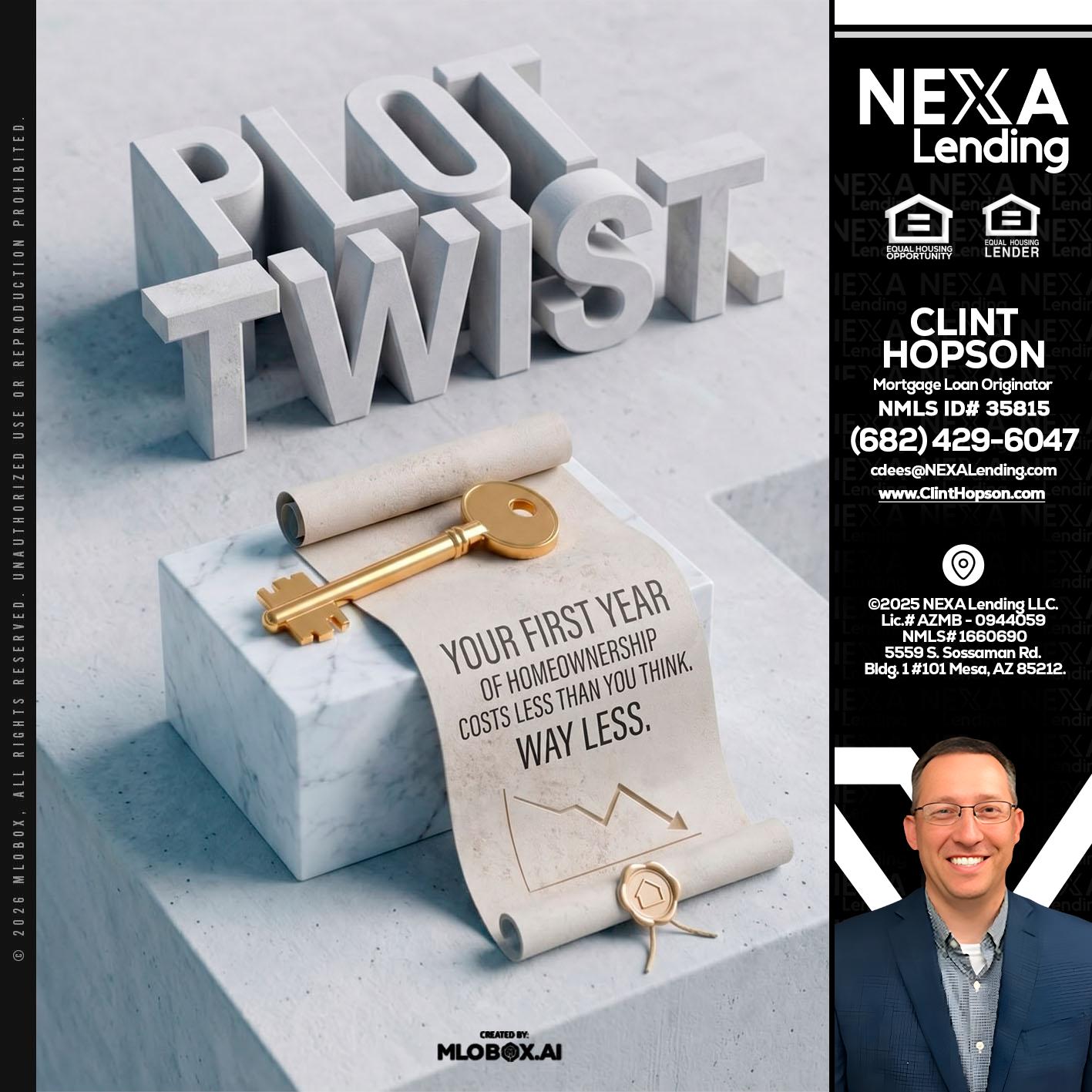 PLOT TWIST - Clint Hopson -Mortgage Loan Originator