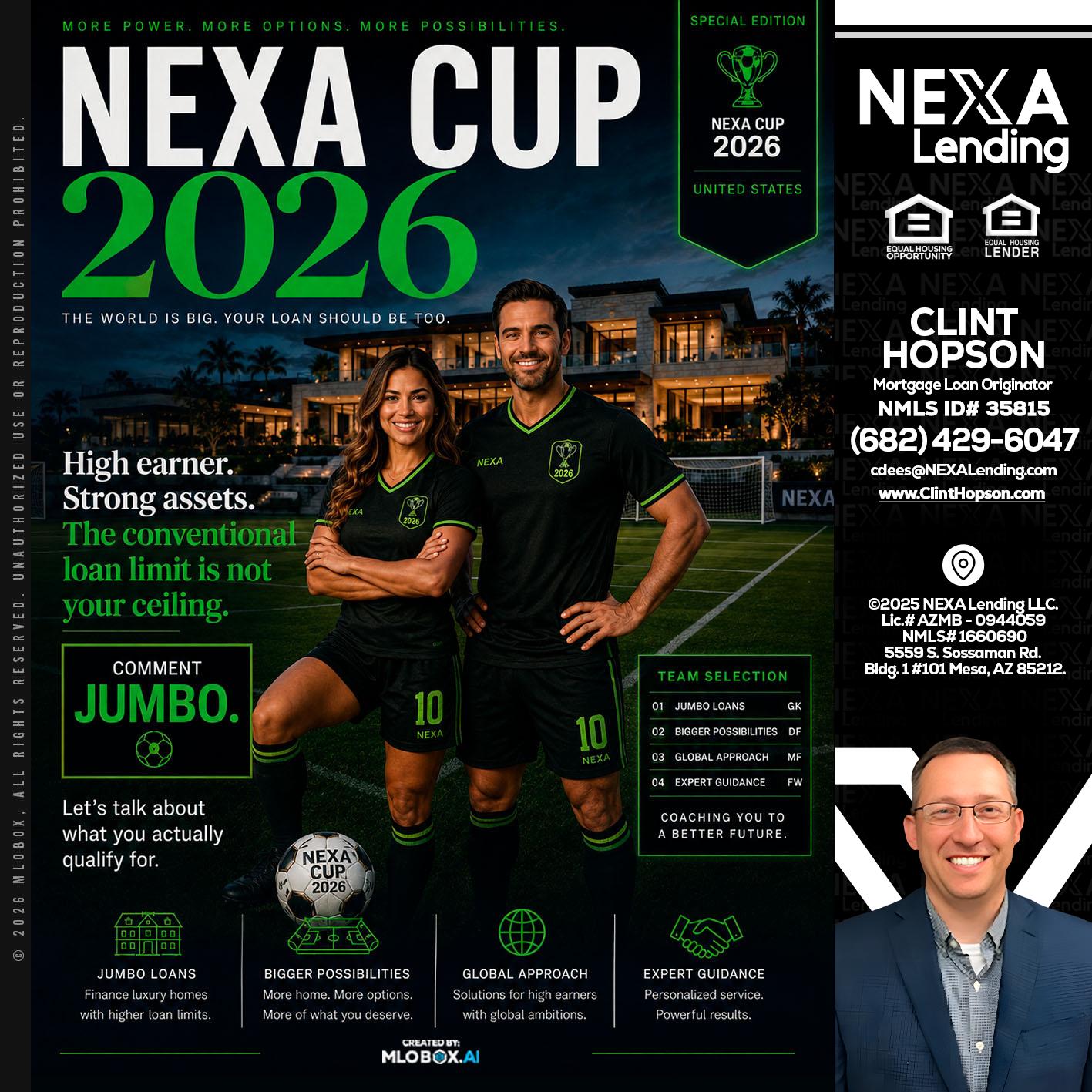 NEXA CUP 2026 - Clint Hopson -Mortgage Loan Originator