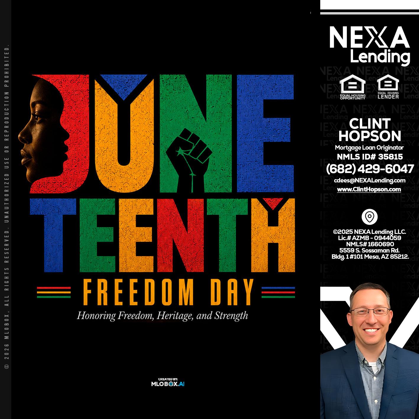 Juneteenth - Clint Hopson -Mortgage Loan Originator