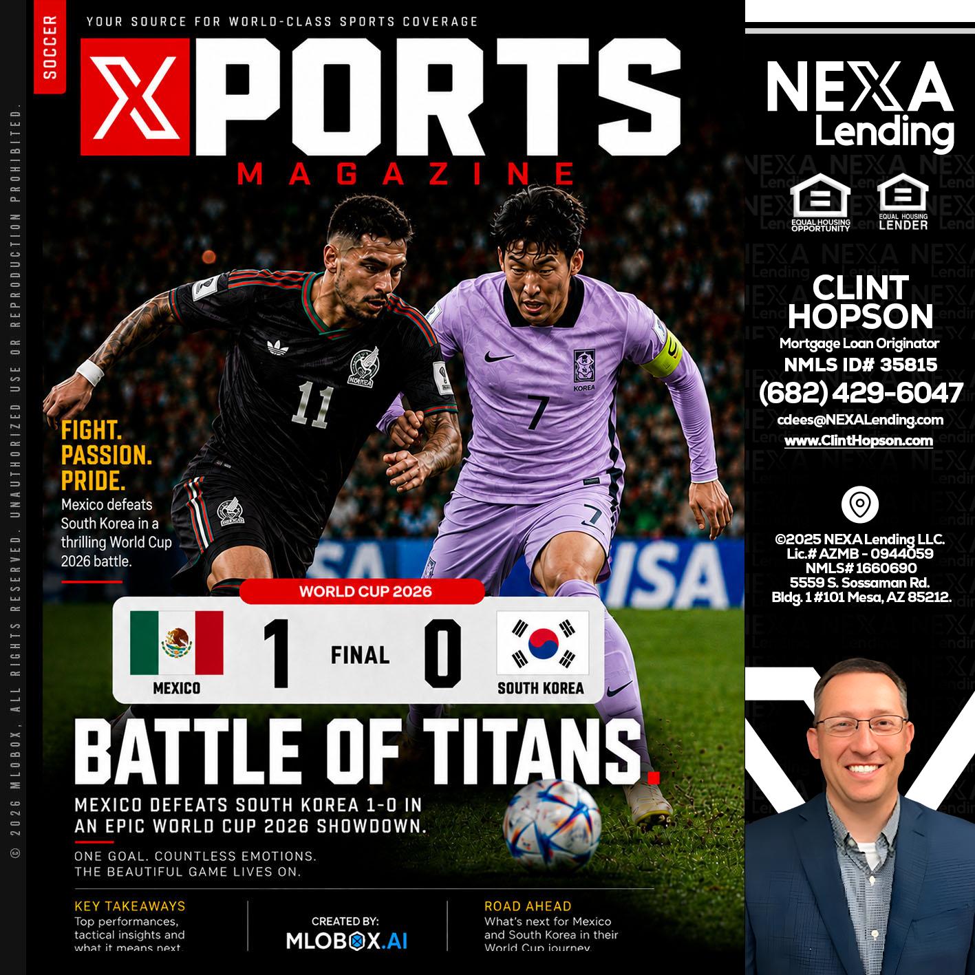 XPORTS MAGAZINE - Clint Hopson -Mortgage Loan Originator