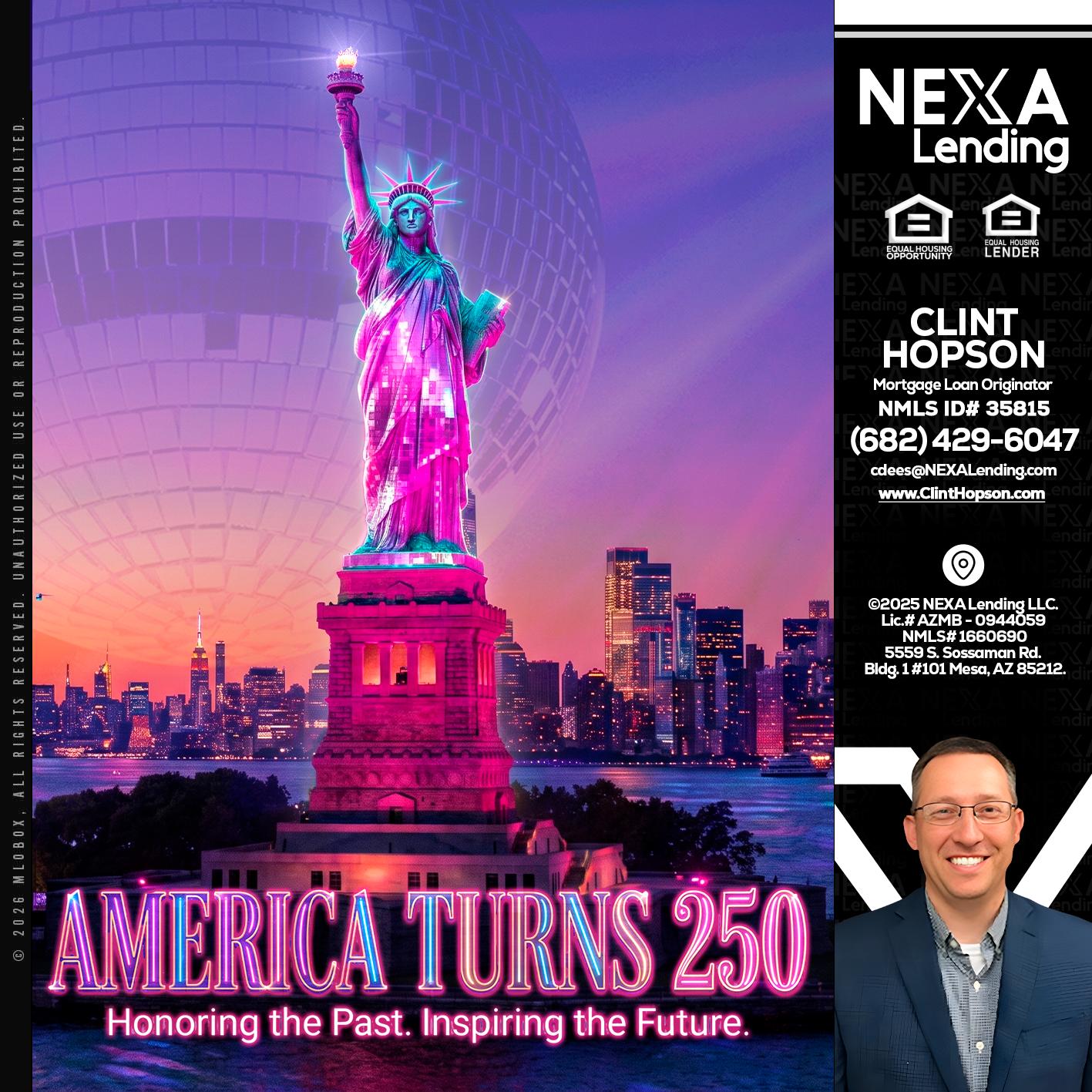 AMERICA TURNS 250 - Clint Hopson -Mortgage Loan Originator