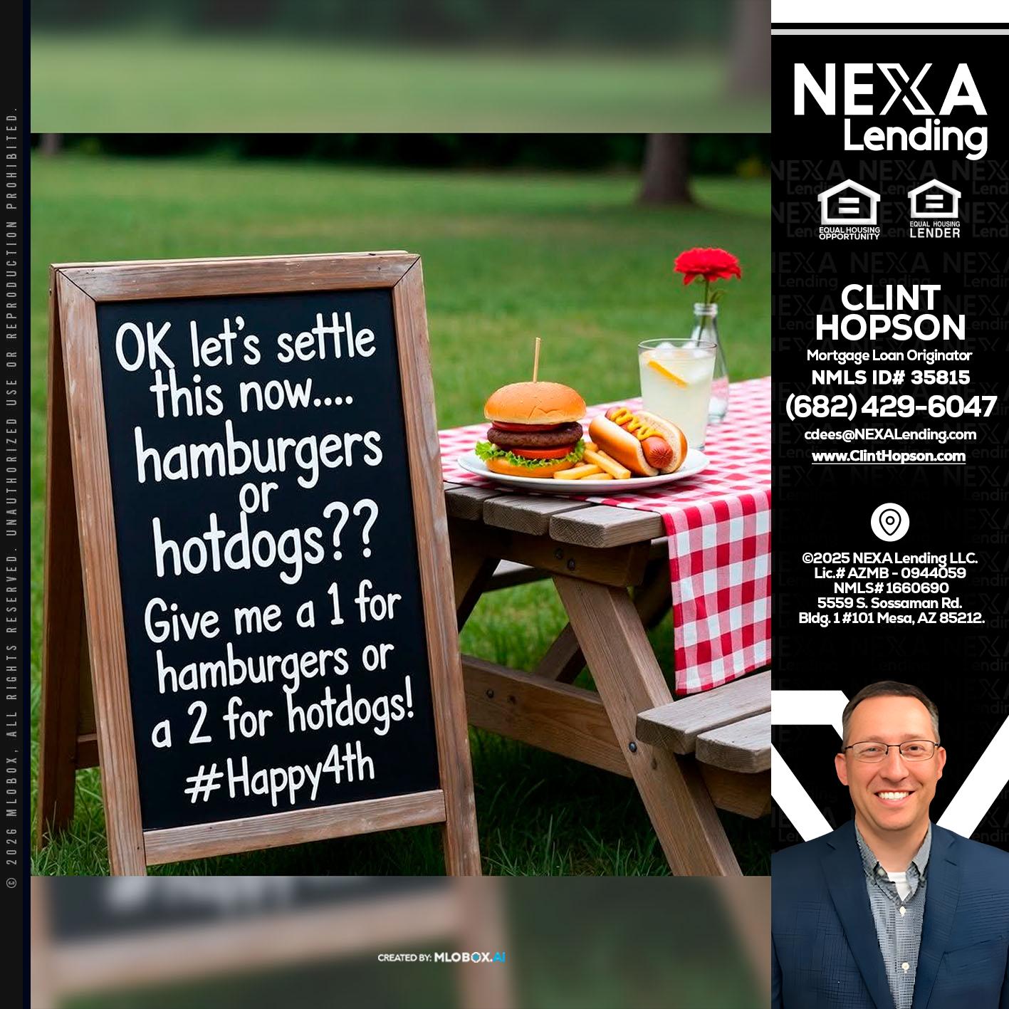 let settle this - Clint Hopson -Mortgage Loan Originator