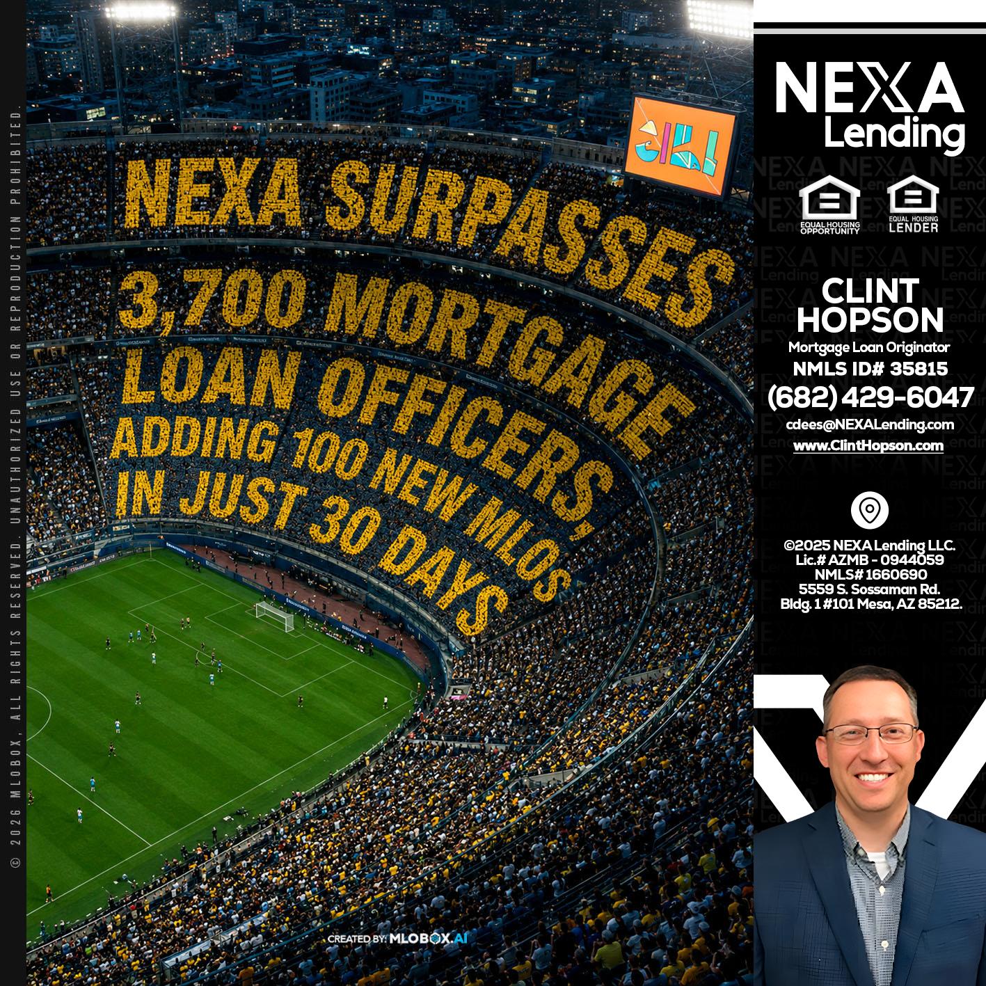 NEXA SURPASSES - Clint Hopson -Mortgage Loan Originator