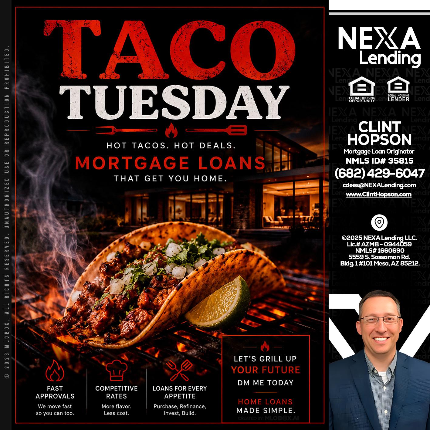 TACO TUESDAY - Clint Hopson -Mortgage Loan Originator