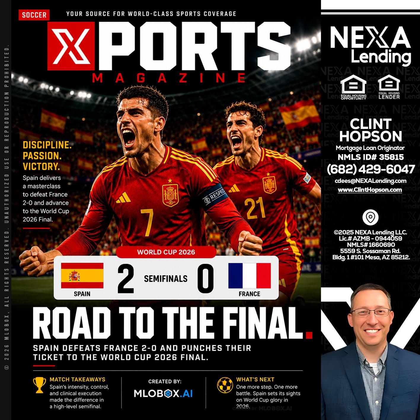 XPORTS WORLD CUP 2026 - Clint Hopson -Mortgage Loan Originator
